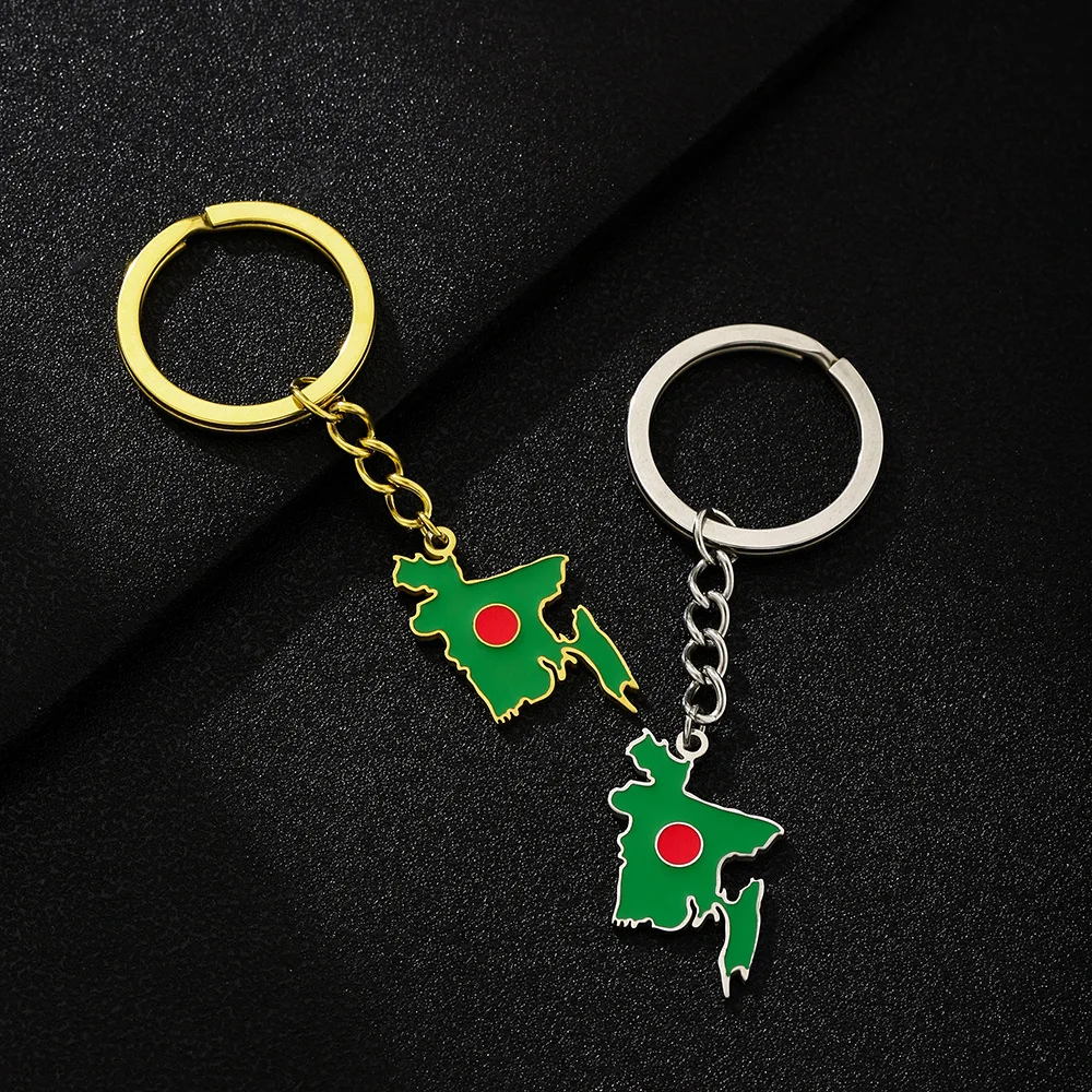 Women Accessories In Amazon - Amazon hot-selling Bangladesh map flag keychain