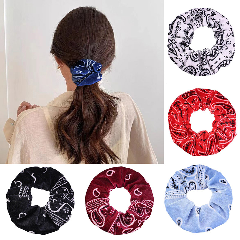 Hair Tie Velvet - 3PCS/4PCS/7PCS Velvet Paisley elastic headband Hair