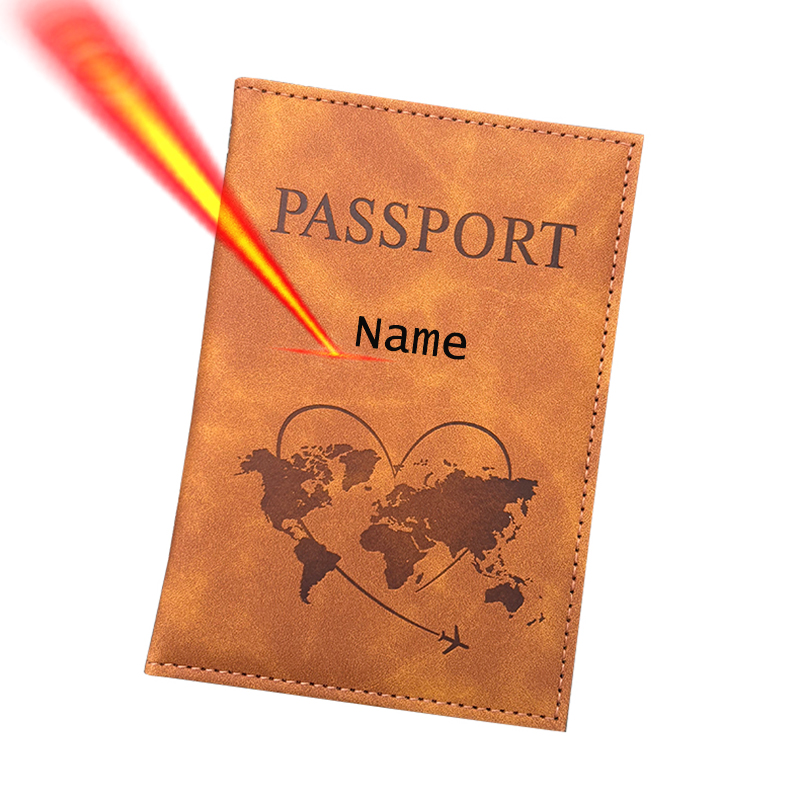 Women Accessories Name - Personalized Name Passport Holder Travel Wallet