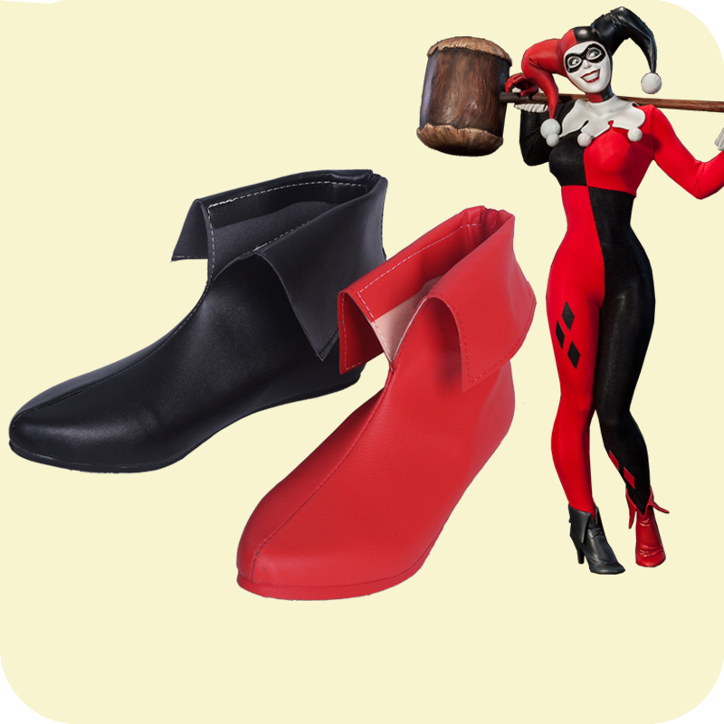 Women'S Harley Quinn Accessories - Arkham Knight Cosplay Quinn Giày Cô