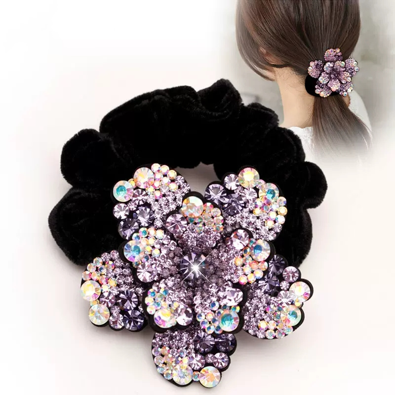 Women Rhinestone Scrunchies Ve - đánh giá và giá Hair Tie Velvet