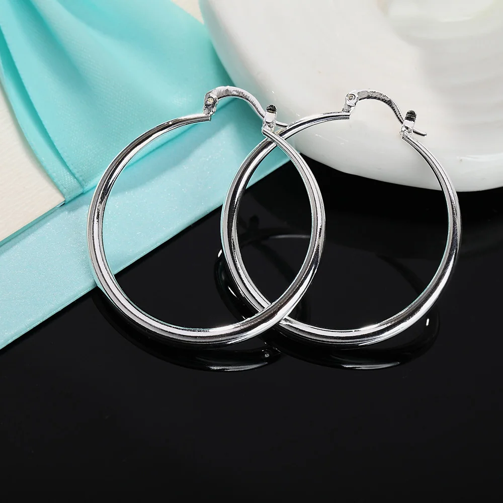 Hot New Fine 925 Sterling Silv - đánh giá và giá Statement Earrings Oversized