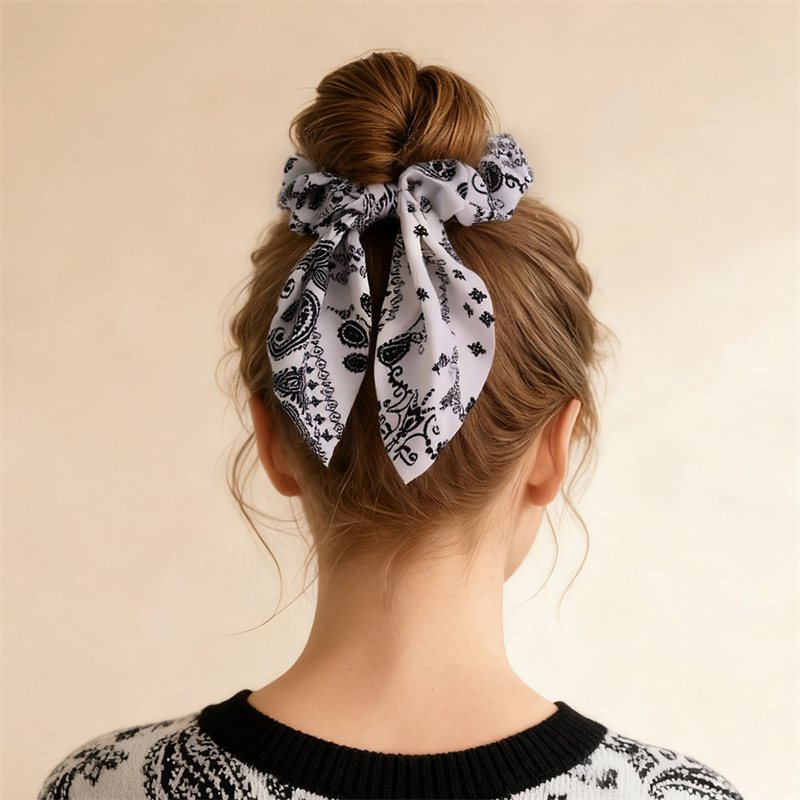 2pcs/set Printed Hair Scrunchi - đánh giá và giá Hair Tie Velvet