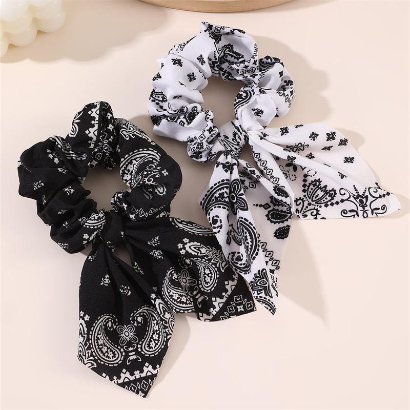 2pcs/set Printed Hair Scrunchi - đánh giá và giá Hair Tie Velvet