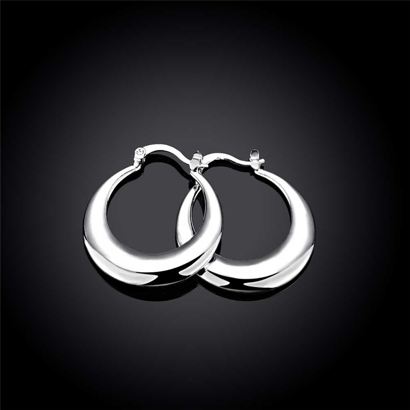 DOTEFFIL Bạc 925 Vòng Tròn Mịn - đánh giá và giá Statement Earrings Oversized