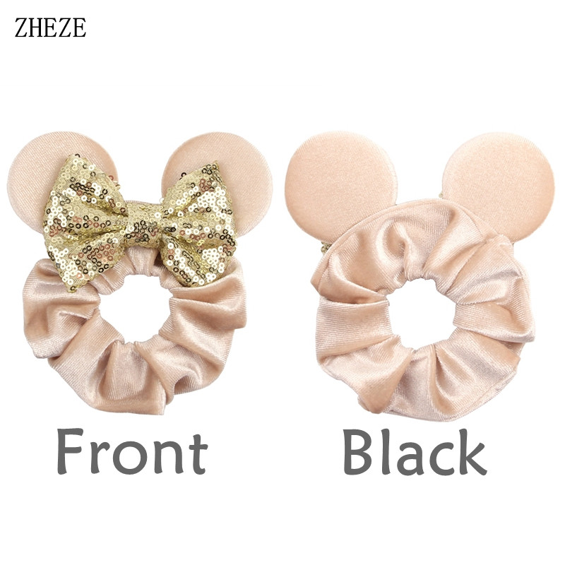 1pc Mouse Ears Hair Scrunchies - đánh giá và giá Hair Tie Velvet