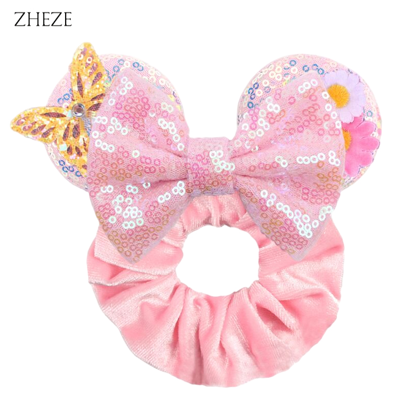 1pc Mouse Ears Hair Scrunchies - đánh giá và giá Hair Tie Velvet