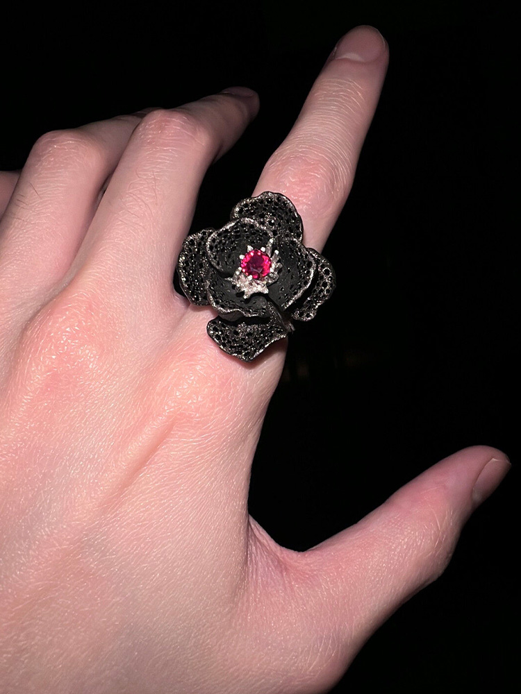 Antique Dark Floral Red Centra - đánh giá và giá Women'S Victorian Accessories
