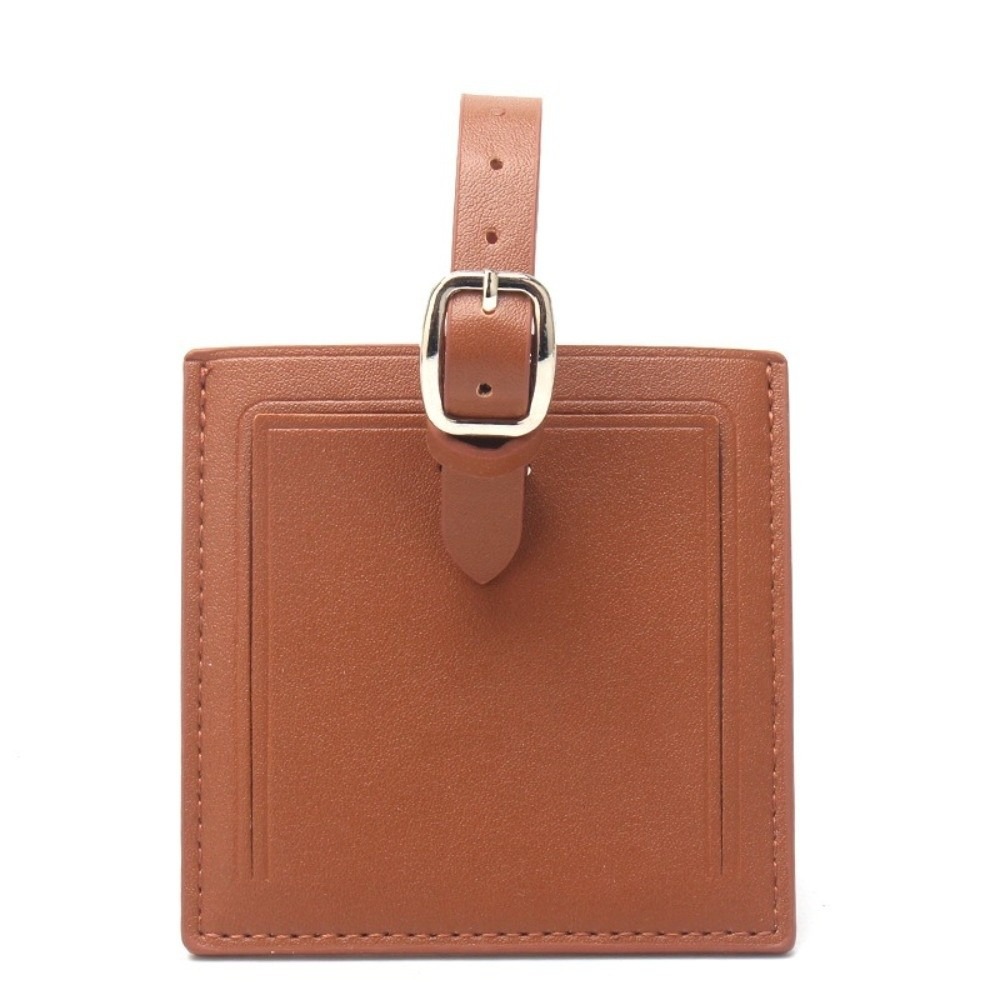 Square Leather Luggage Labels  - đánh giá và giá Women Accessories Name