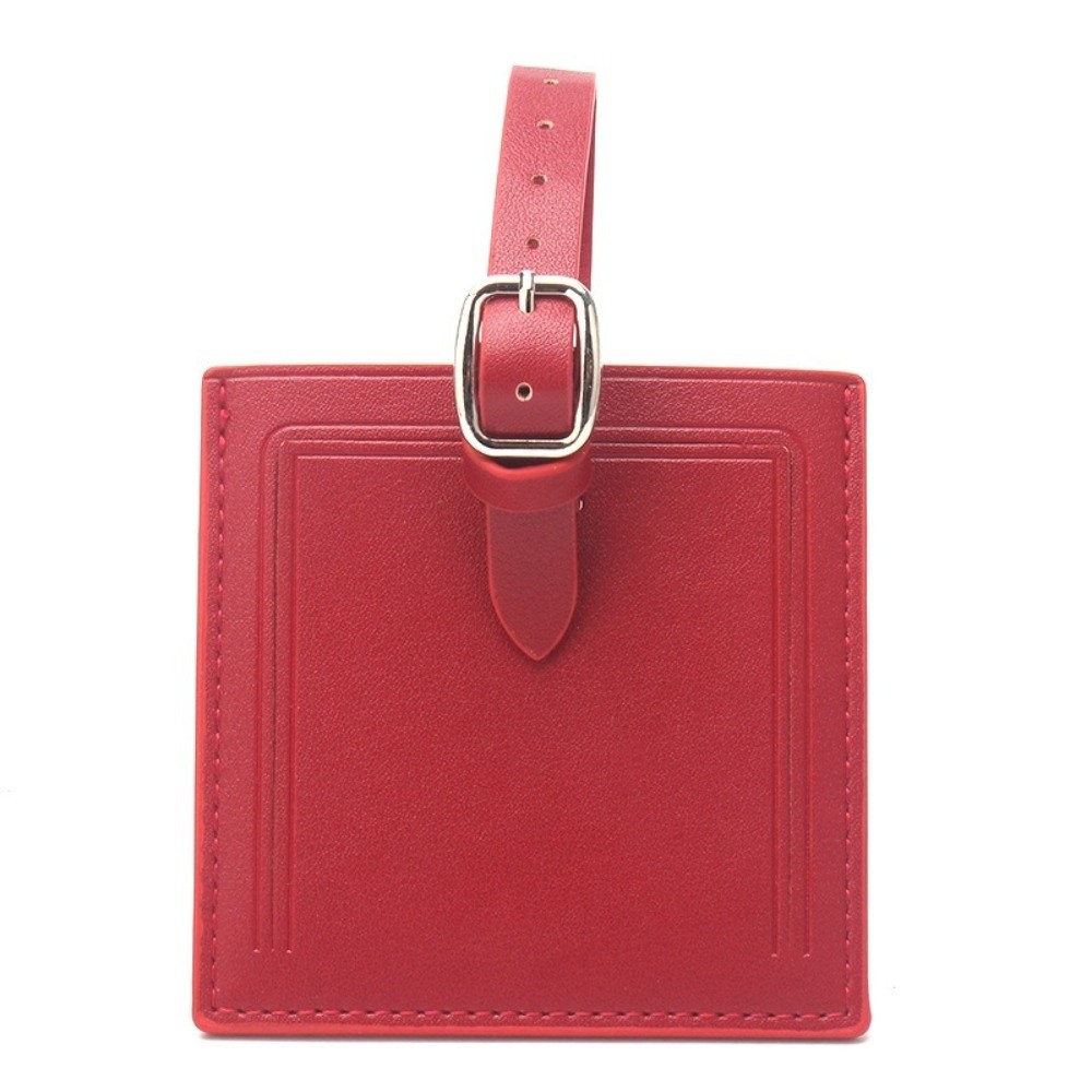 Square Leather Luggage Labels  - đánh giá và giá Women Accessories Name