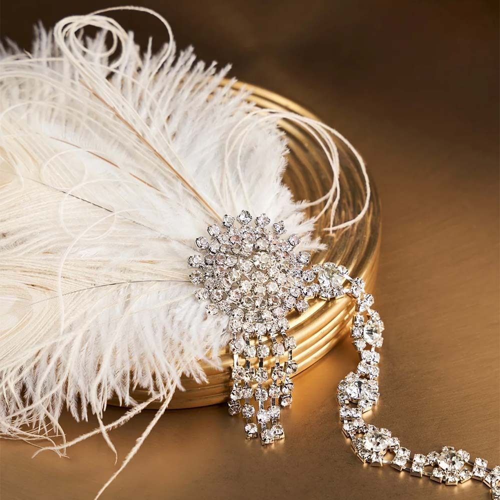 Vintage Feather Headband Sequi - đánh giá và giá Women'S Accessories In The 1920S