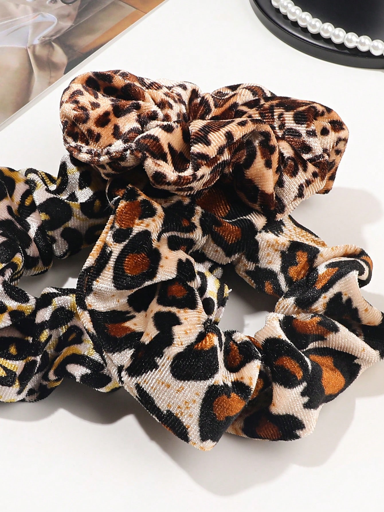 3/6/12PCS Leopard Velvet and S - đánh giá và giá Hair Tie Velvet
