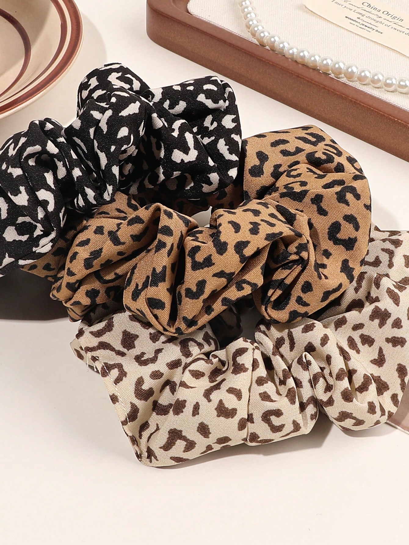 3/6/12PCS Leopard Velvet and S - đánh giá và giá Hair Tie Velvet