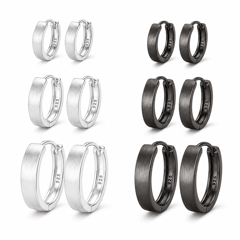 925 Sterling Silver Hoop Earri - đánh giá và giá Statement Earrings Oversized