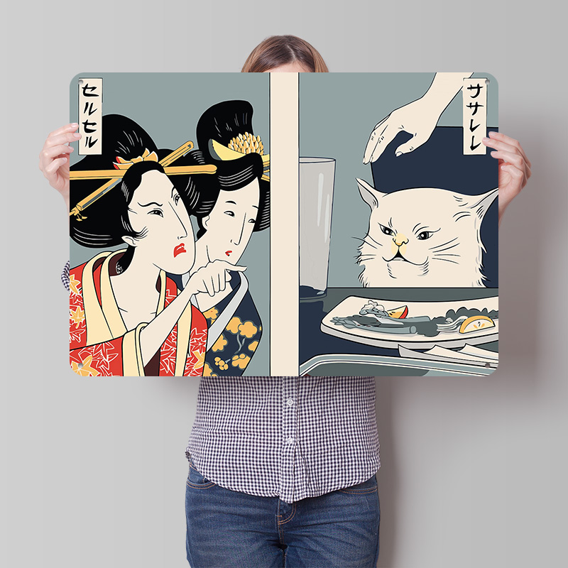 Woman Yelling At a Cat 3D Prin - đánh giá và giá Women Accessories Poster