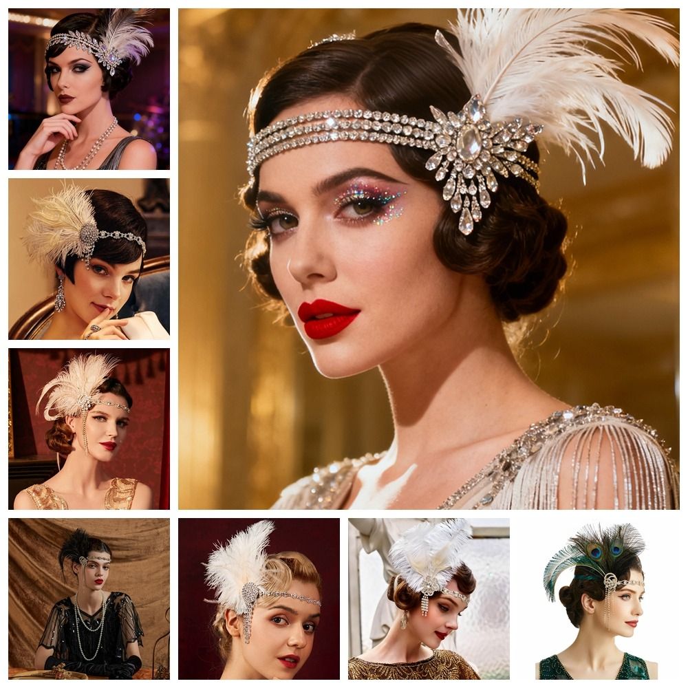 Retro Vintage Feather Headband - đánh giá và giá Women'S Accessories In The 1920S