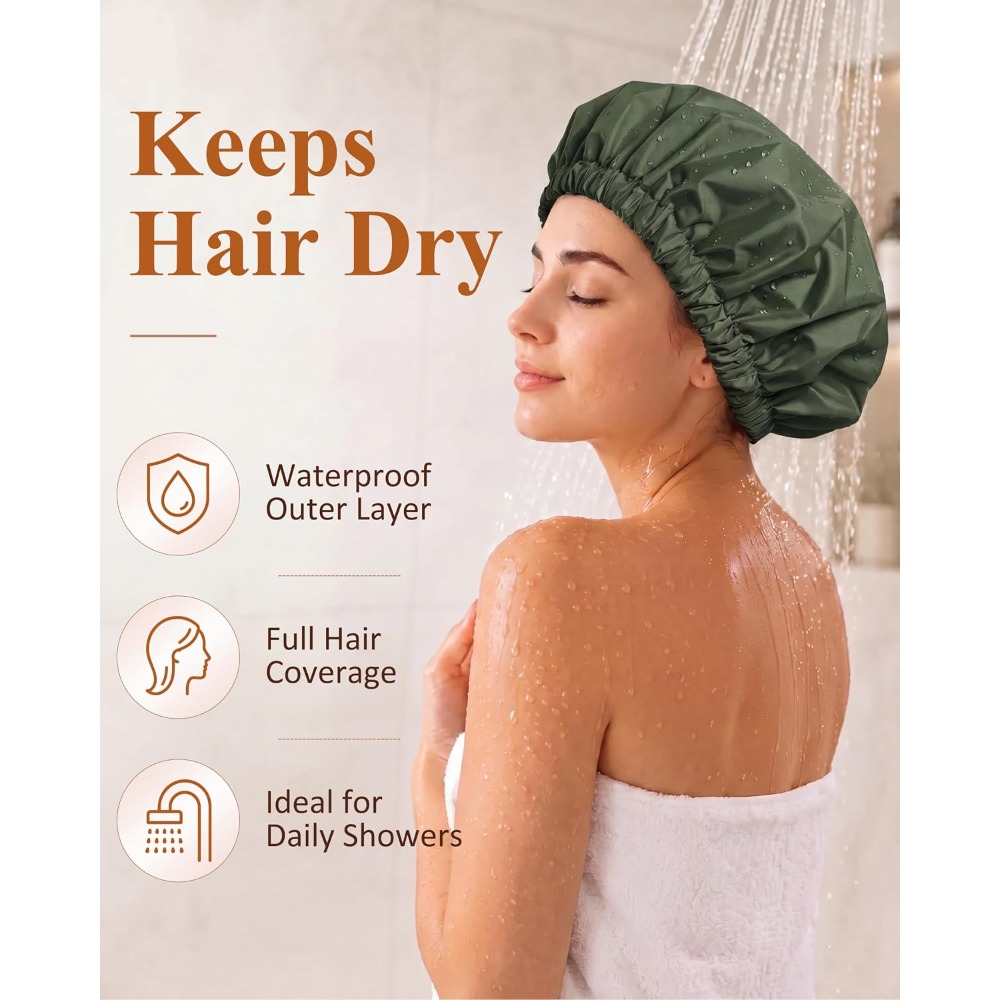 Reusable Waterproof Shower Cap - đánh giá và giá Women Accessories Images