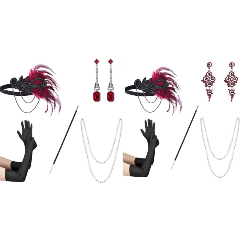 5pcs 1920s Dressed Up Ball Wea - đánh giá và giá Women'S Accessories In The 1920S