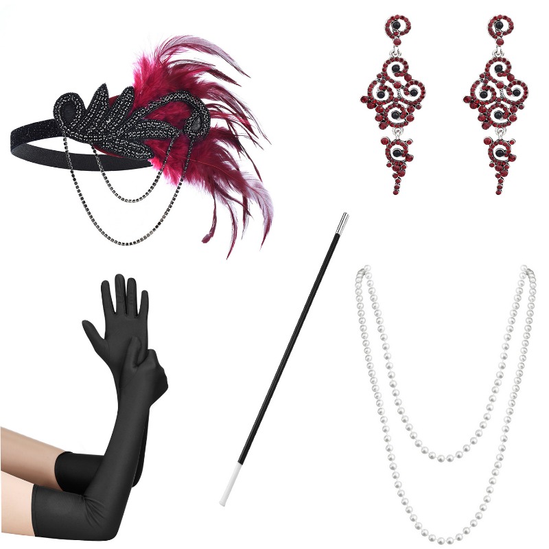 5pcs 1920s Dressed Up Ball Wea - đánh giá và giá Women'S Accessories In The 1920S
