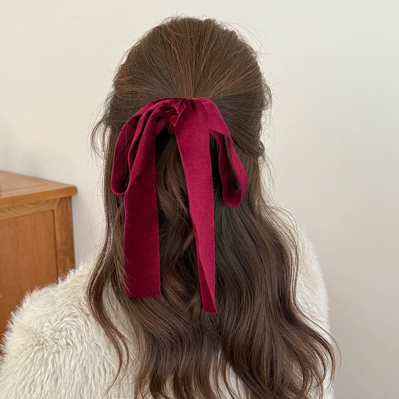 Cute Red Black Velvet Ribbon B - đánh giá và giá Hair Tie Velvet