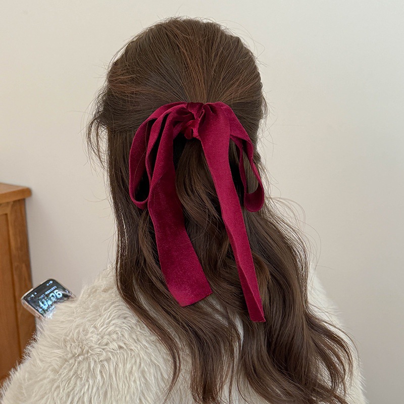 Cute Red Black Velvet Ribbon B - đánh giá và giá Hair Tie Velvet