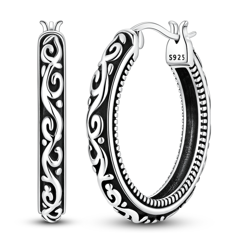 925 Sterling Silver Earrings W - đánh giá và giá Statement Earrings Oversized