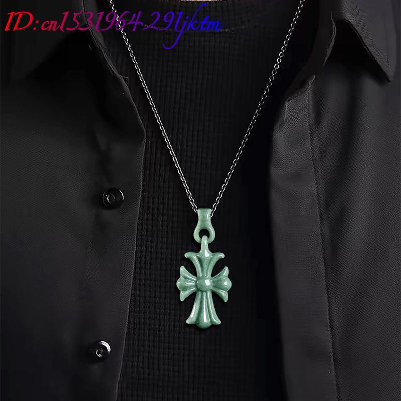 Natural Burmese Jadeite Cross  - đánh giá và giá Accessories Woman