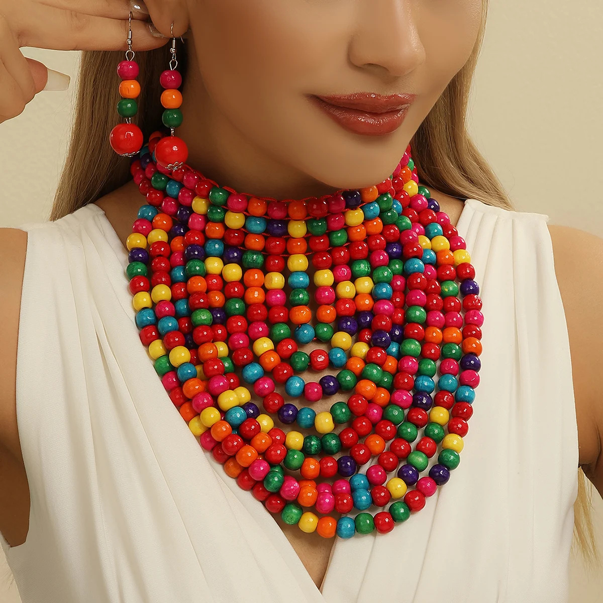 African style wood bead fringe - đánh giá và giá Women Accessories In Amazon