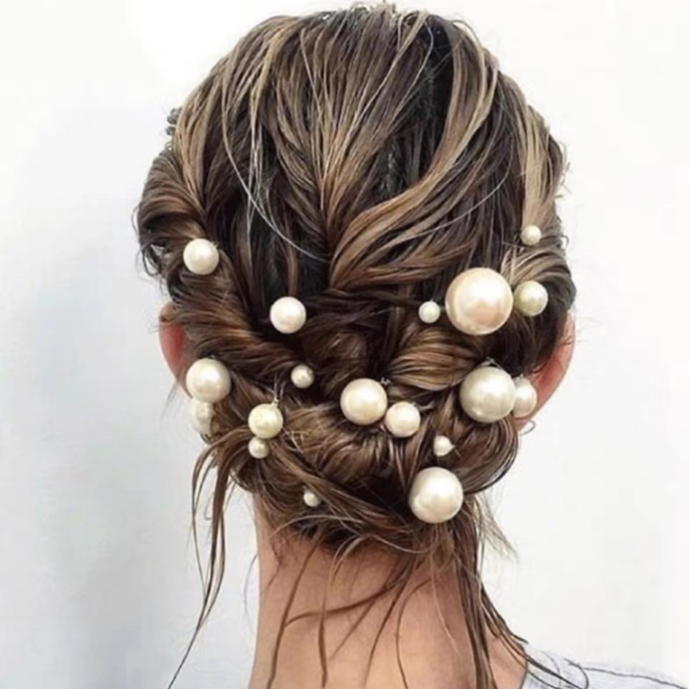 Pearl Crystal Hair Pins Comb S - đánh giá và giá Women Accessories For Hand