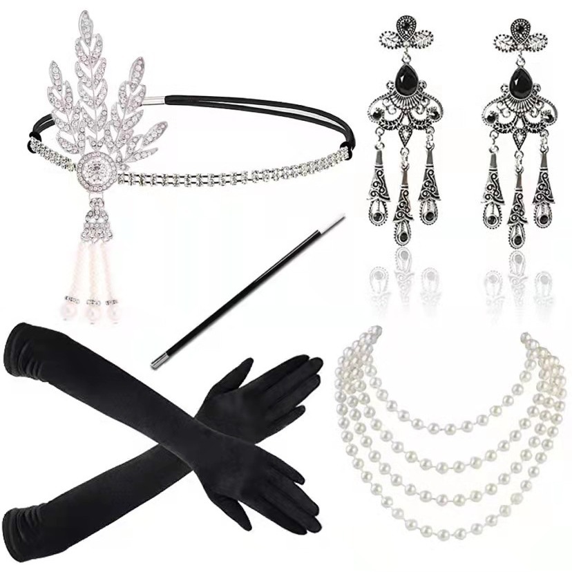 Black Red White Ladies Girl Co - đánh giá và giá Women'S Accessories In The 1920S