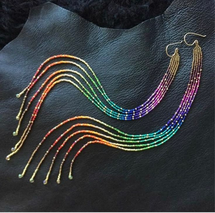 Rice bead earrings Gradient co - đánh giá và giá Tassel Earrings Boho