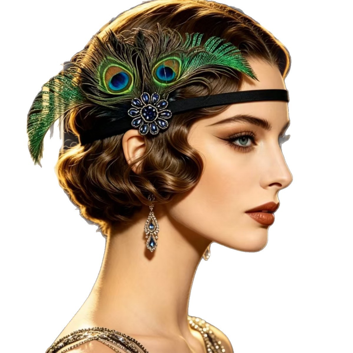 1920s Flapper Peacock Feather  - đánh giá và giá Women'S Accessories In The 1920S