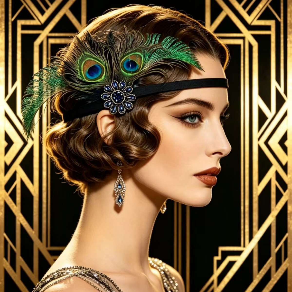 1920s Flapper Peacock Feather  - đánh giá và giá Women'S Accessories In The 1920S