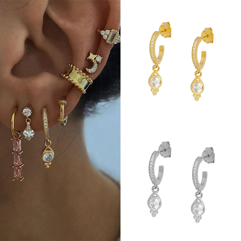 CRMYA Vàng Bạc Đầy Dang Bông T - đánh giá và giá Statement Earrings Oversized