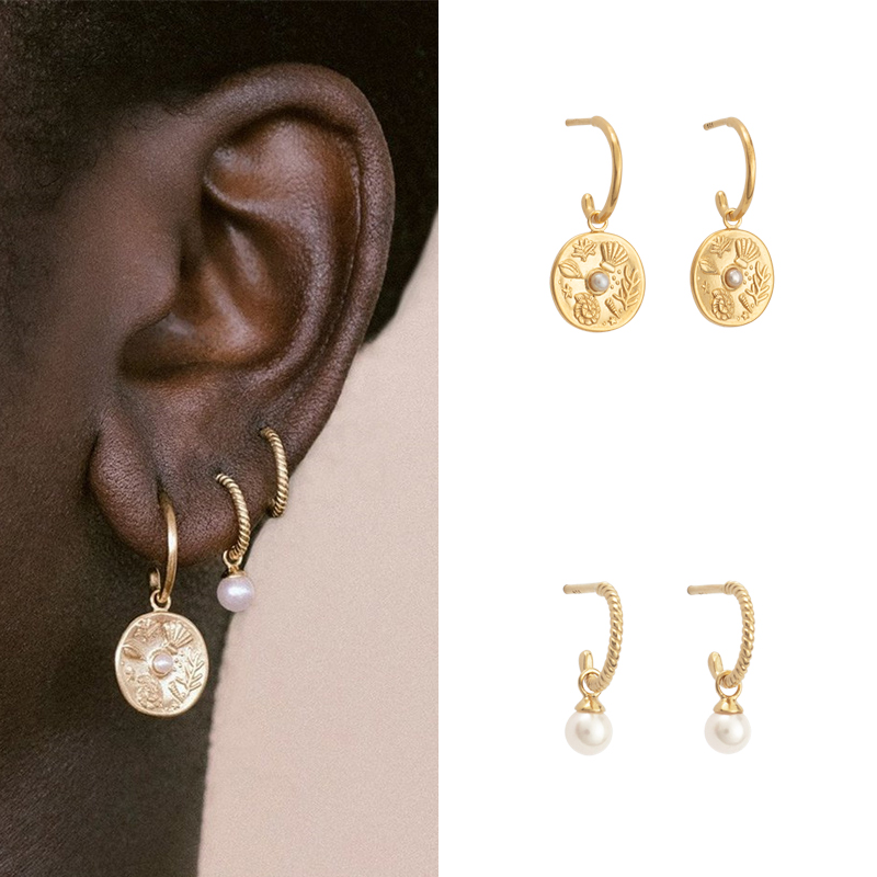 CRMYA Vàng Bạc Đầy Dang Bông T - đánh giá và giá Statement Earrings Oversized