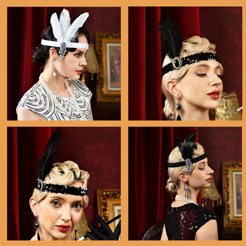 6-48PCS 1920s Flapper Headband - đánh giá và giá Women'S Accessories In The 1920S