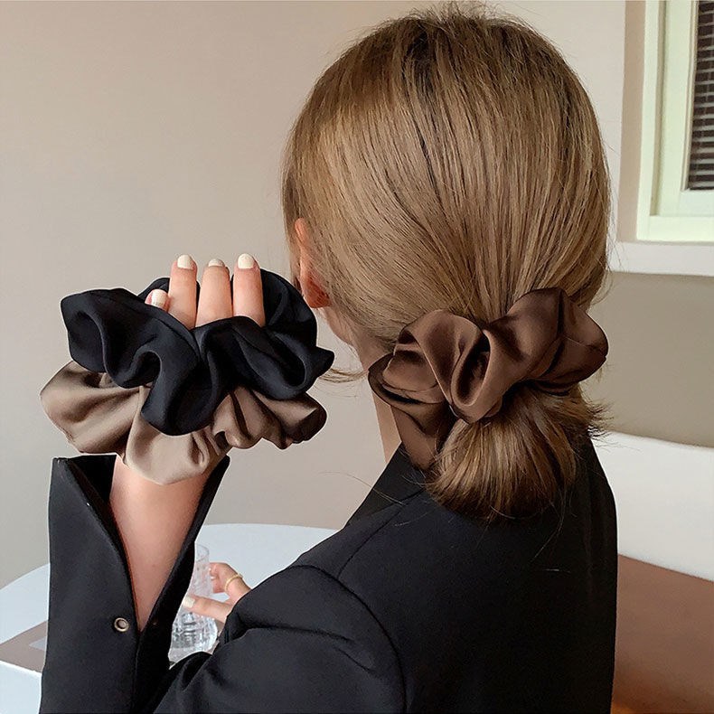 Korean Woman Big Elegant Silk  - đánh giá và giá Hair Tie Velvet