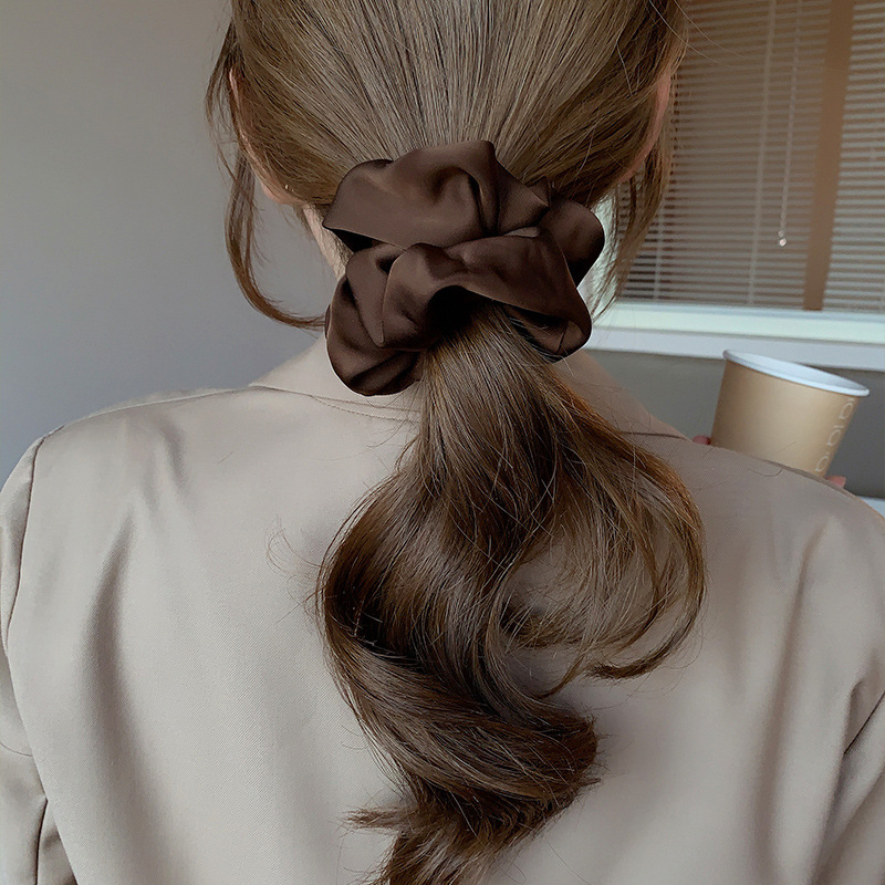 Korean Woman Big Elegant Silk  - đánh giá và giá Hair Tie Velvet