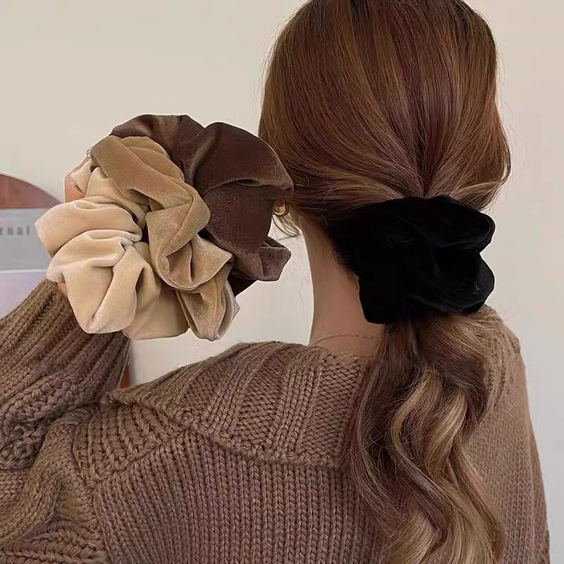 1-4PCS Women Hair Scrunchies V - đánh giá và giá Hair Tie Velvet