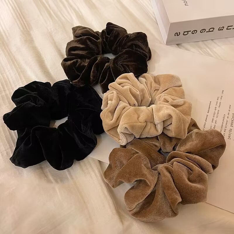 1-4PCS Women Hair Scrunchies V - đánh giá và giá Hair Tie Velvet