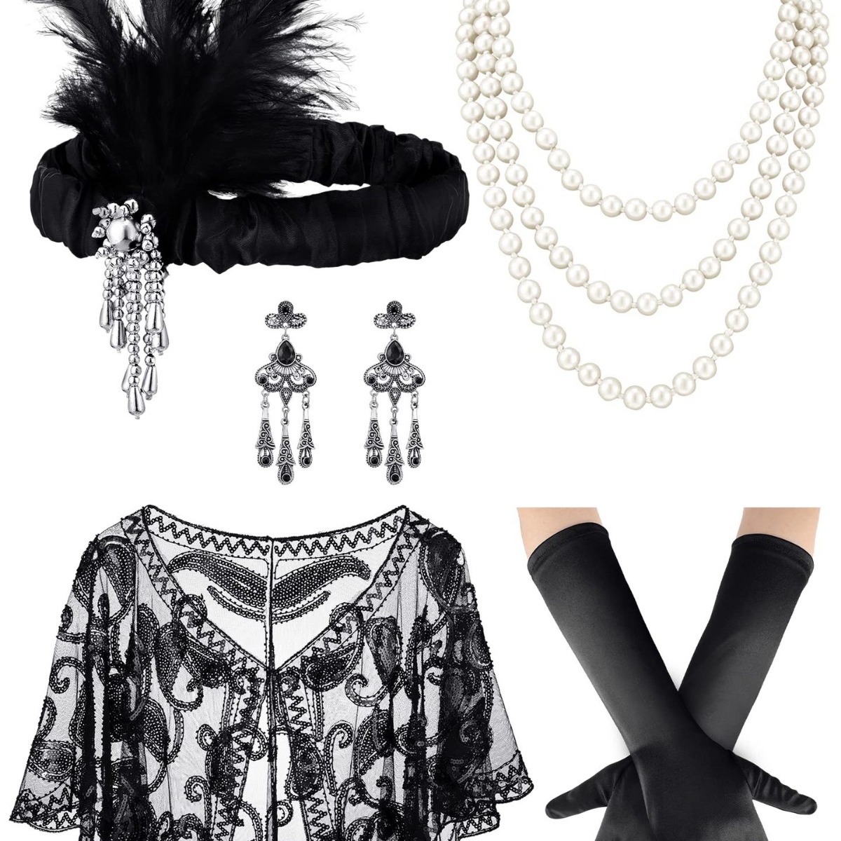 1920s Gatsby Party Wedding  Fe - đánh giá và giá Women'S Accessories In The 1920S