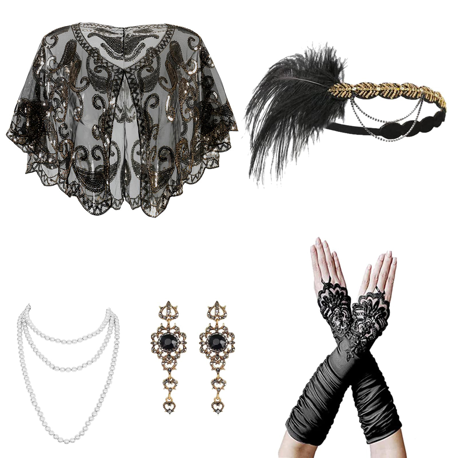 1920s Gatsby Party Wedding  Fe - đánh giá và giá Women'S Accessories In The 1920S