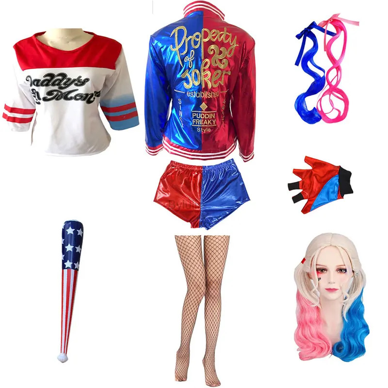 Anime Cosplay Girls Women Quin - đánh giá và giá Women'S Harley Quinn Accessories
