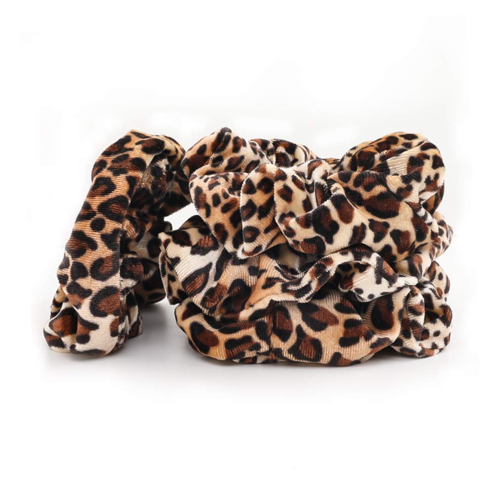 1/6Pcs Leopard Velvet Scrunchy - đánh giá và giá Hair Tie Velvet