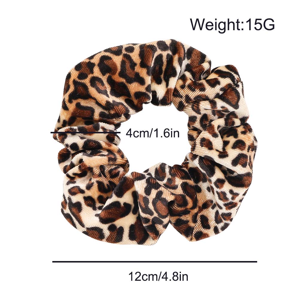 1/6Pcs Leopard Velvet Scrunchy - đánh giá và giá Hair Tie Velvet