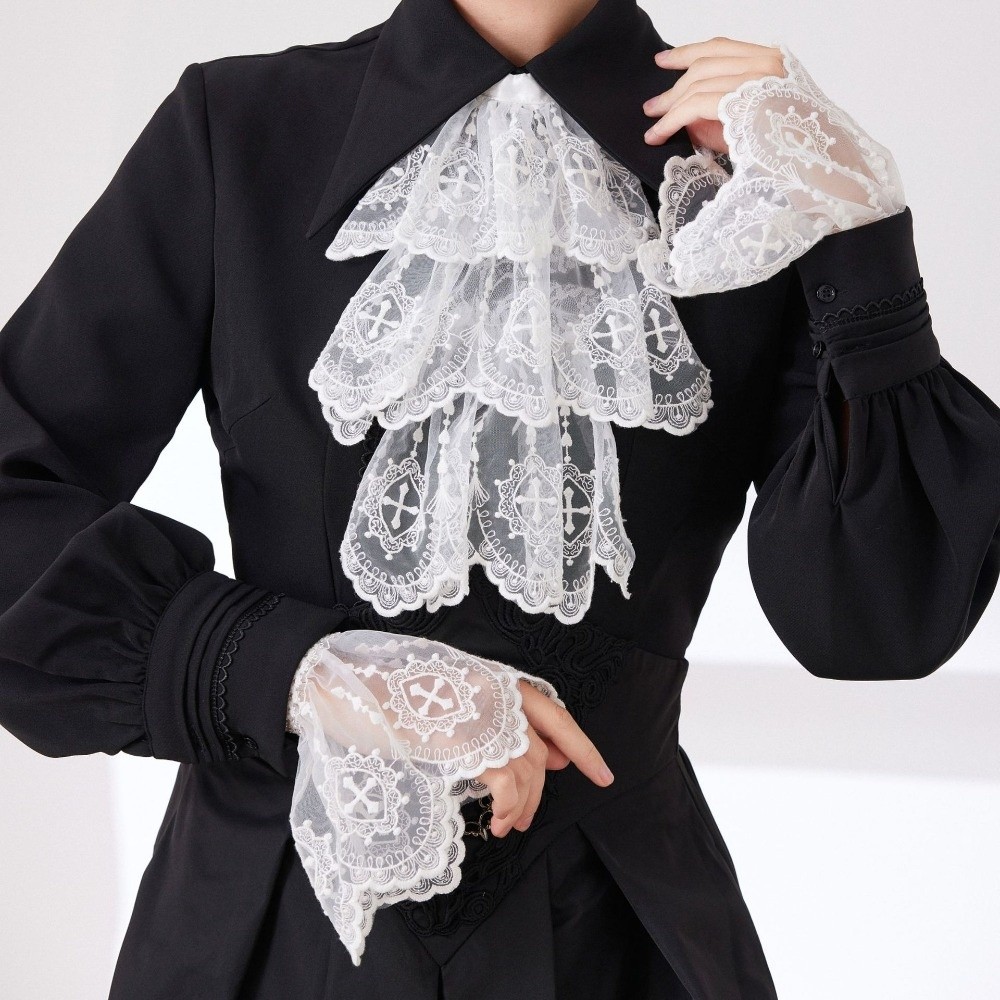 Victorian Style Lace Jabot Col - đánh giá và giá Women'S Victorian Accessories