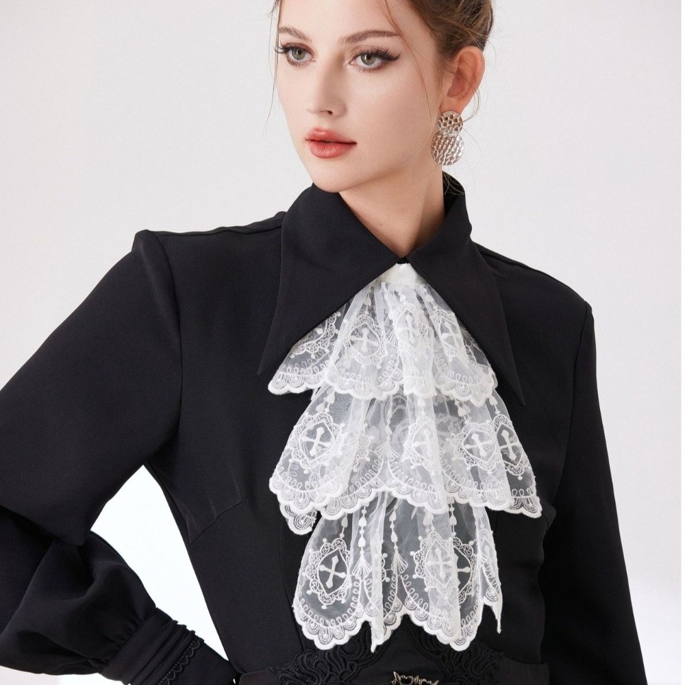 Victorian Style Lace Jabot Col - đánh giá và giá Women'S Victorian Accessories